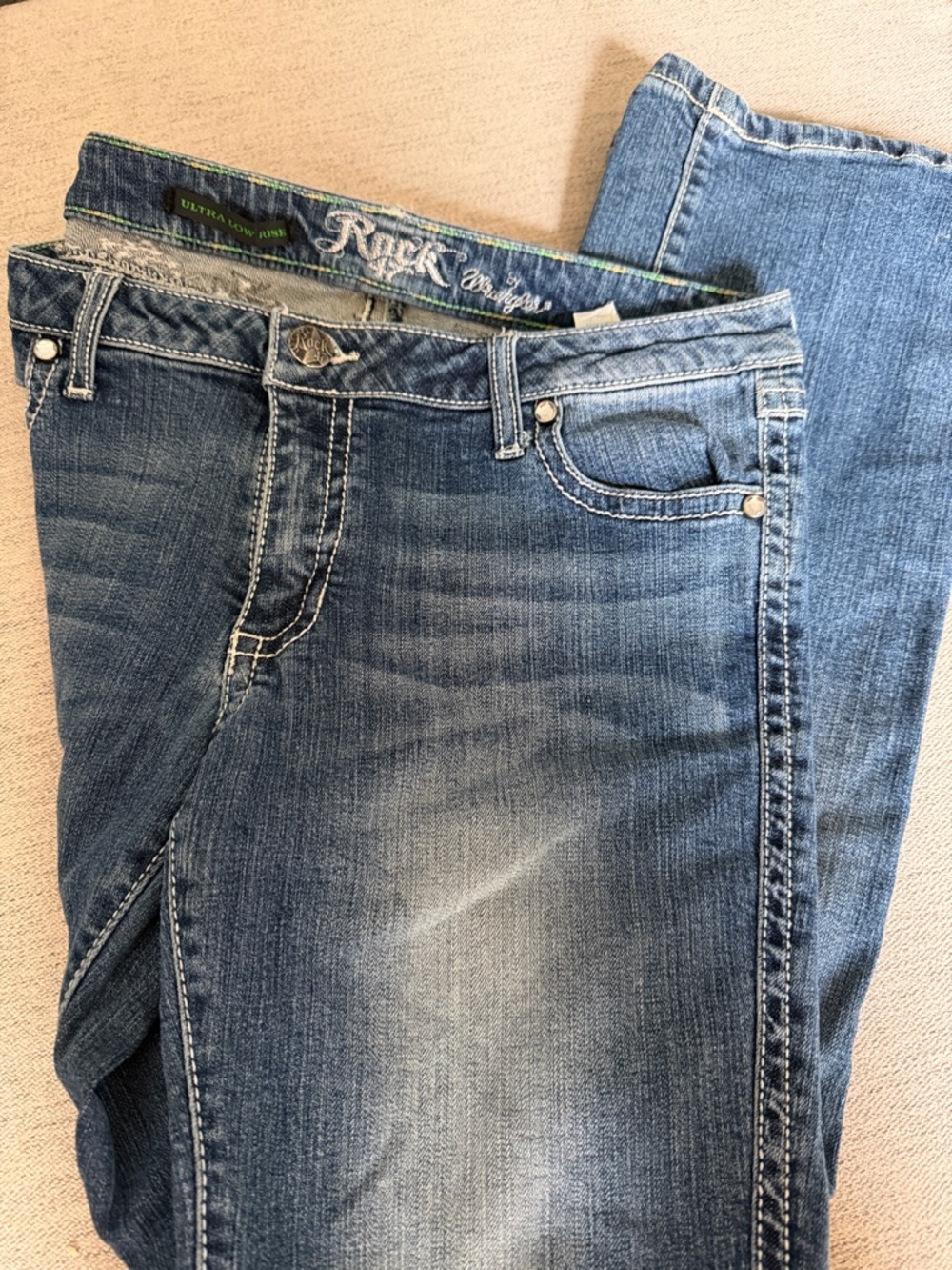 Light Blue Bootcut Jeans - Rock 47 by Wrangler